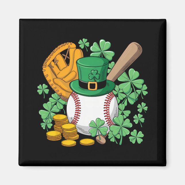 Aimant Joueur chanceux de Bysebyll pour la Saint-Patrick  (Devant)