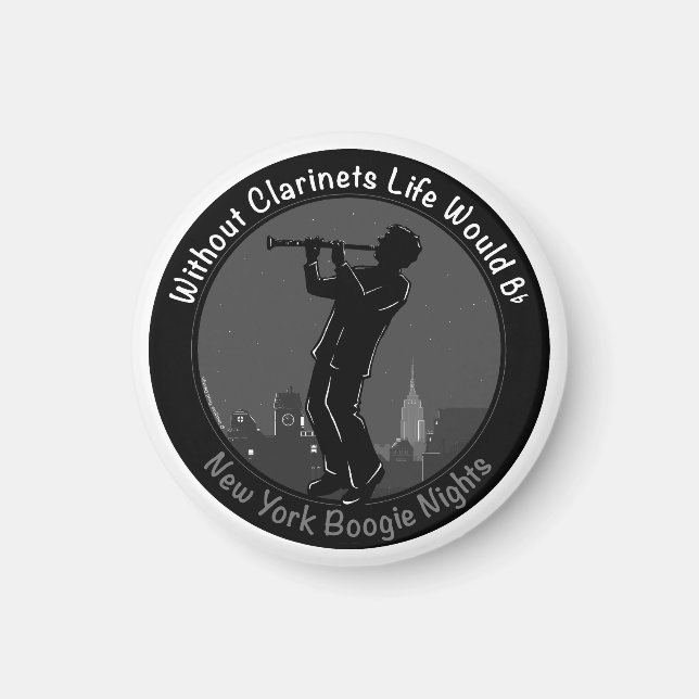 Aimant Joueur Clarinet de New York (Devant)