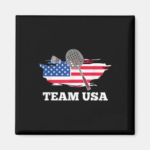 Aimant Joueur de badminton américain équipe USA Raquette