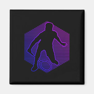 Aimant Joueur de badminton Badminton Hommes Femmes Volant
