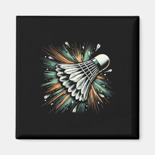 Aimant Joueur de badminton dynamique