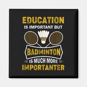 Aimant Joueur de Badminton Navette de Badminton Lover