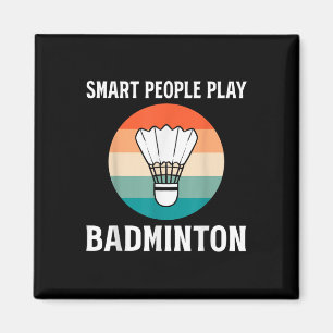 Aimant Joueur de badminton navette drôle