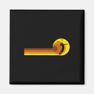 Aimant Joueur de badminton navette les années 70 année Vi