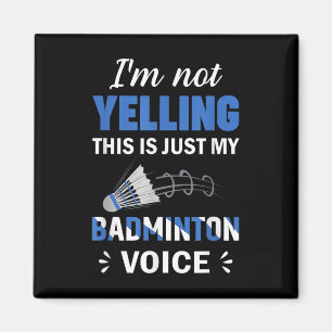 Aimant Joueur de badminton Navette Mon badminton Voix 