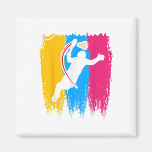Aimant Joueur de badminton Navette Temps Smash Raquettes