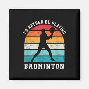 Aimant Joueur de badminton Plutôt en train de jouer au ba