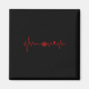 Aimant Joueur de badminton Raquette de battement de coeur