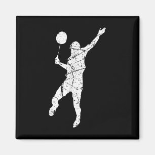 Aimant Joueur de Badminton Sport en détresse Famille spor