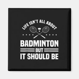 Aimant Joueur de badminton sportif jeu sport athlète R