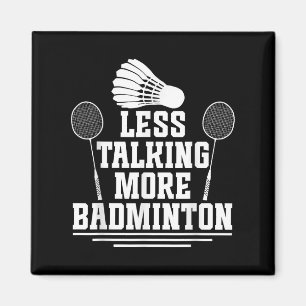Aimant Joueur de badminton Volant de badminton moins parl