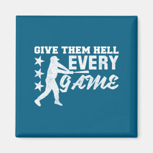 Aimant Joueur de baseball donne l'enfer à chaque illustra