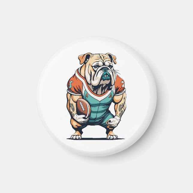 Aimant Joueur de basket amateur de chiens (Devant)