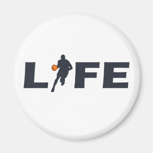 Aimant Joueur de basket avec boule orange