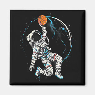 Aimant Joueur de basket-ball de basketball astronaute Dra