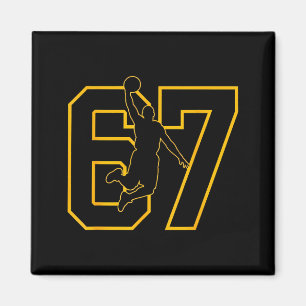 Aimant Joueur de basketball Drip numéro 67