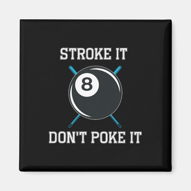 Aimant Joueur de billard de billard Snooker Drôle Stroke  (Devant)