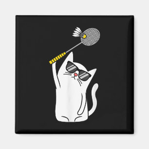 Aimant Joueur de chats Volant de badminton Lecteur Lover
