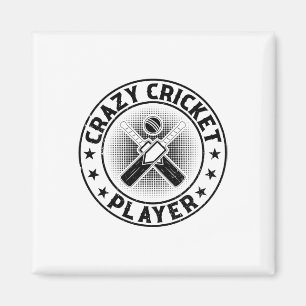 Aimant Joueur de cricket fou - Joueur de cricket 1