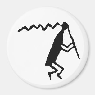 Aimant Joueur de flute Petroglyph