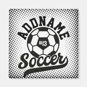 Aimant Joueur de football AJOUTER LE NOM Équipe de footba