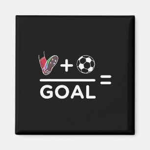 Aimant Joueur de football drôle de maths Goal Lover Humou