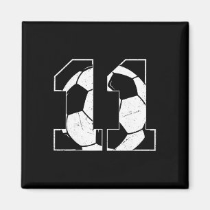 Aimant Joueur de football garçon 11 ans anniversaire 11 a