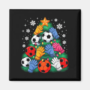Aimant Joueur de football Jeu de Noël Arbre clair Xmas So