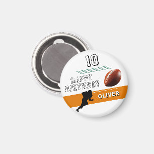 Aimant Joueur de football moderne Silhouette Joyeux anniv