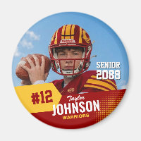 Joueur de football nuit senior photo personnalisée