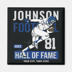 Aimant JOUEUR DE Football Personnalisé Équipe NUMBER Spor