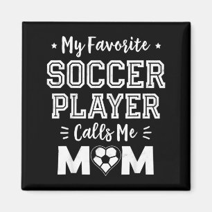 Aimant Joueur de football préféré appelle maman jolie mam