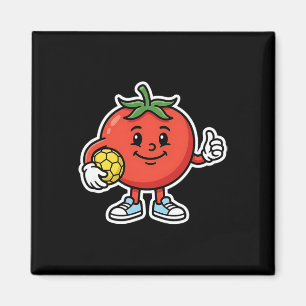 Aimant Joueur de football Tomate Drôle Personnage de Spor