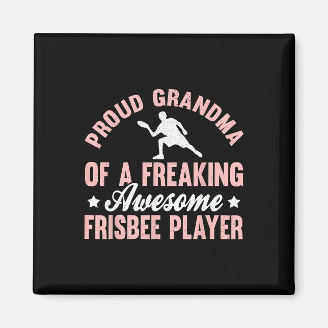 Aimant Joueur de frisbee Ultimate Frisbee Disc Golf Grand (Devant)
