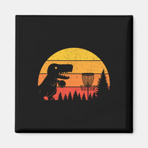 Aimant Joueur de golf à disque T-Rex dinosaure Amoureux d