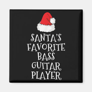 Aimant Joueur de guitare B préféré du Père Noël Noël drôl
