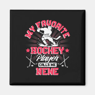 Aimant Joueur de hockey Ice Mon joueur de hockey préféré 