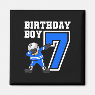 Aimant Joueur de hockey sur glace de 7 ans 7e anniversair