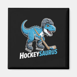 Aimant Joueur de hockey sur glace dinosaure T-rex Hockeys