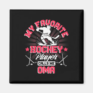 Aimant Joueur de hockey sur glace Mon joueur de hockey pr
