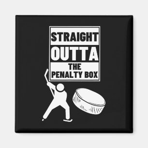 Aimant Joueur de hockey tout droit sorti de la boîte de p