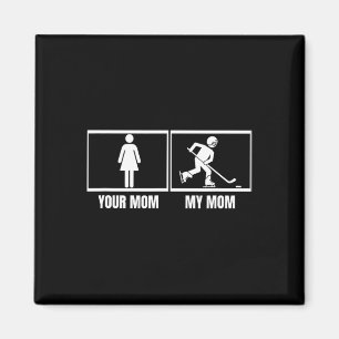 Aimant Joueur de hockey Votre maman Ma maman Fille Fils D