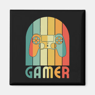 Aimant Joueur de jeux vidéo rétro pour joueur de jeu Gam