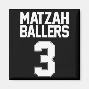 Aimant Joueur de matzah 3 équipe de basketball juive drôl