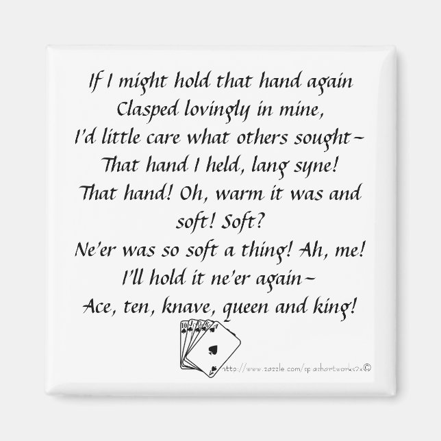 Aimant "Joueur de poker" (Devant)