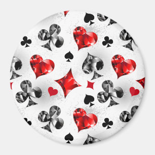 Aimant Joueur de poker Joueur de cartes de jouer costumes