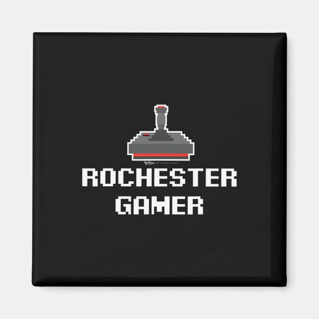 Aimant Joueur de Rochester 8-bit City  (Devant)
