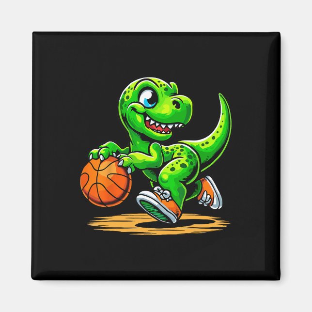 Aimant Joueur de squelette de T-rex dinosaure  (Devant)