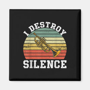 Aimant Joueur de trompette amusant Je détruit le silence 