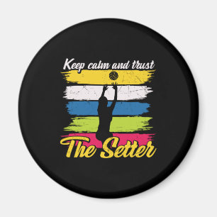 Aimant Joueur de volley-ball   Conserver Le Calme Et La C